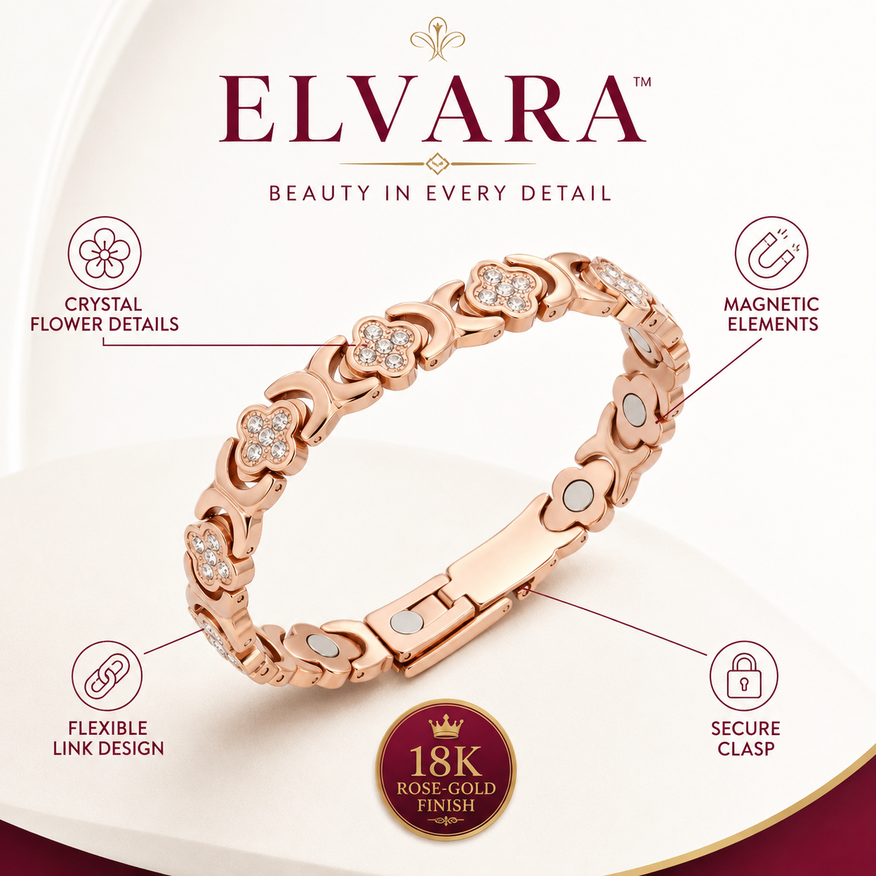 ELVARA™ Serenity Bloom Bracelet